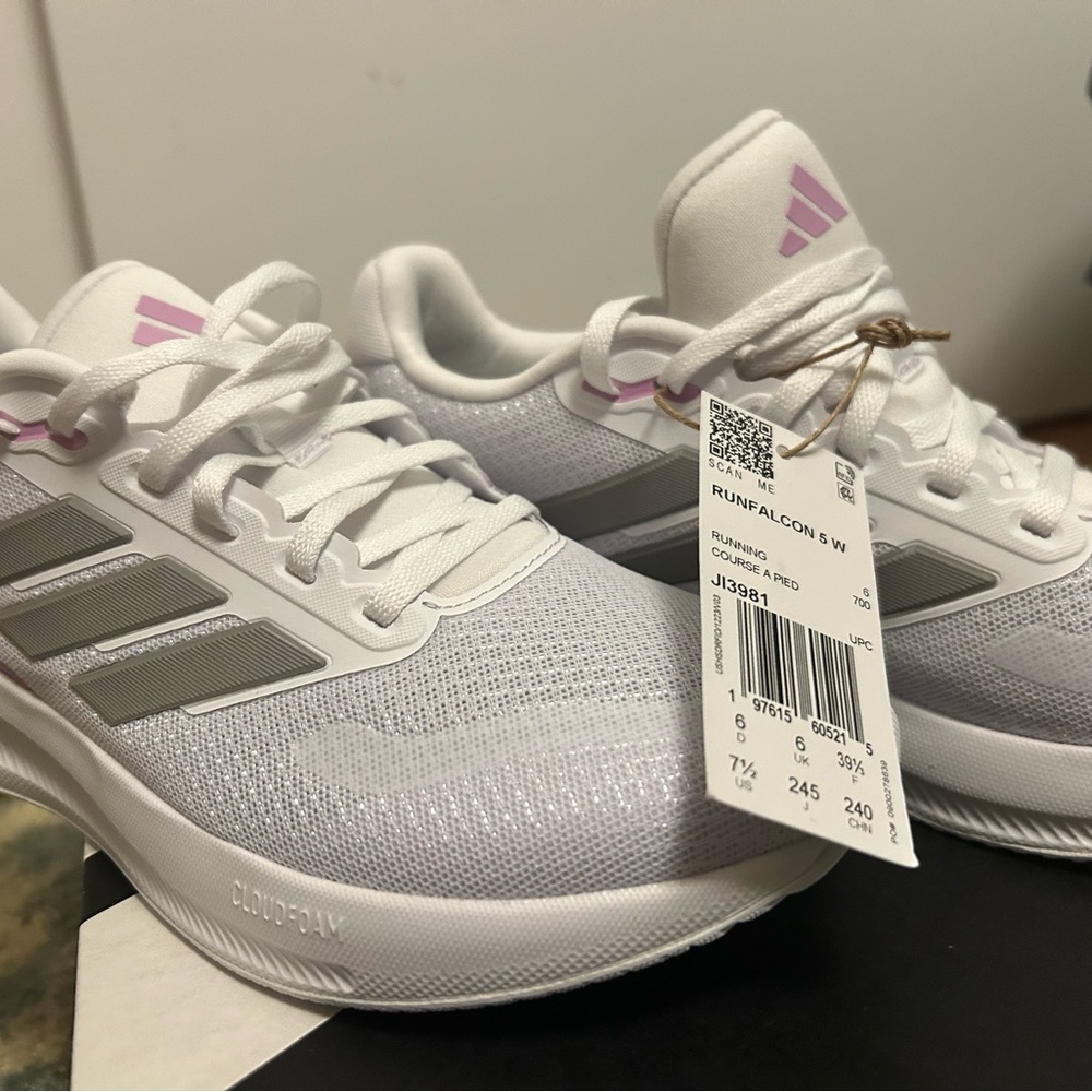 Adidas Women's Running Shoes - White and Gray